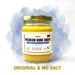 OMA Bone Broth Sapi – kaldu tulang sapi premium Original dan No Salt, kaya kolagen dan mineral alami untuk kesehatan sendi dan pemulihan tubuh