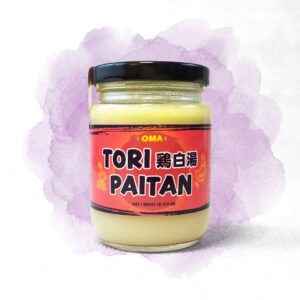 OMA Tori Paitan – kaldu ayam kampung teknik Japanese tori paitan, kaya kolagen dan mineral, gurih creamy sebagai soup base